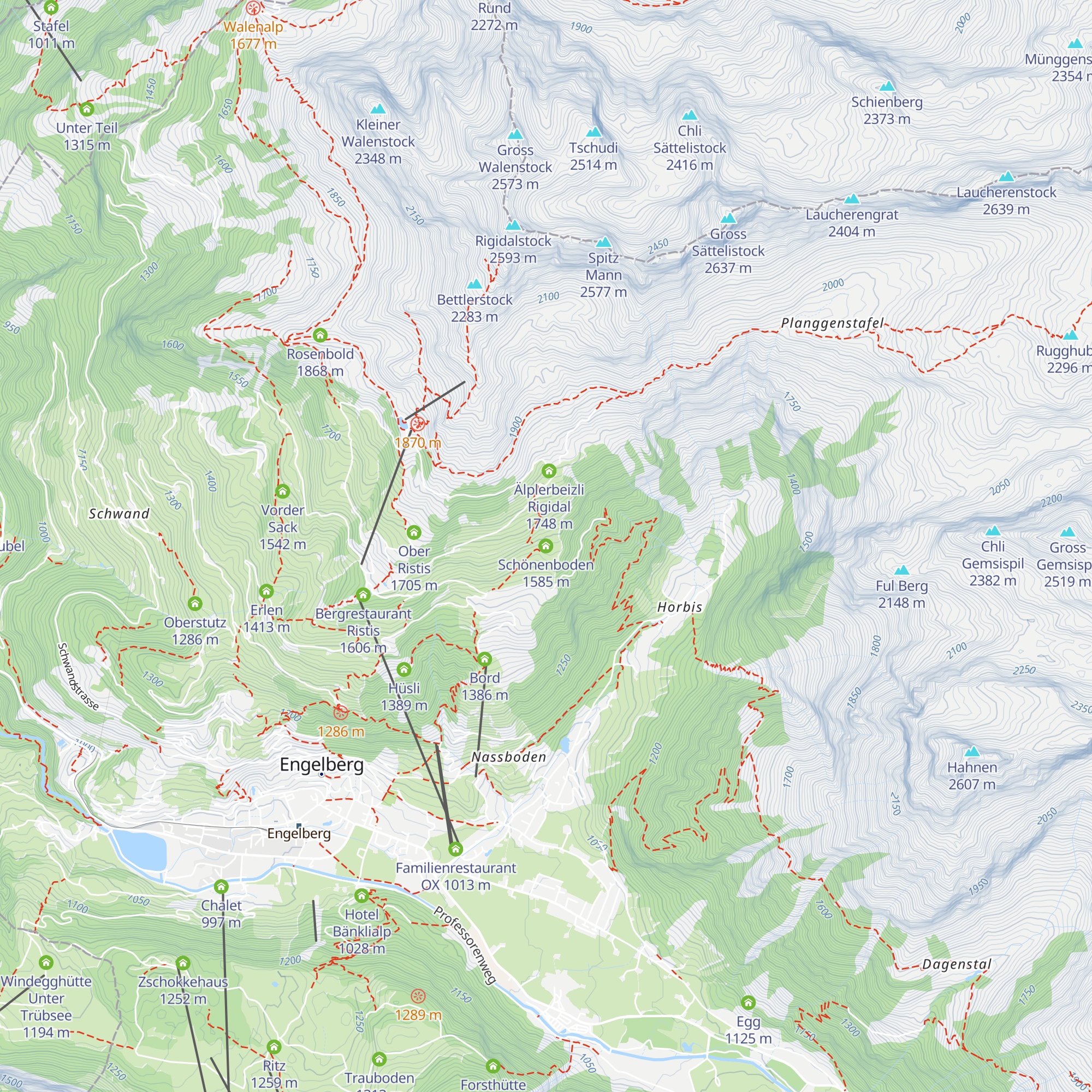 Schönenboden map
