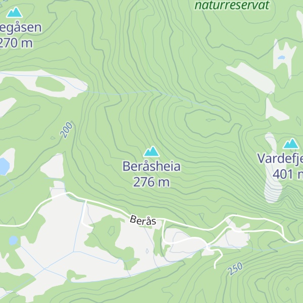 Map of Beråsheia