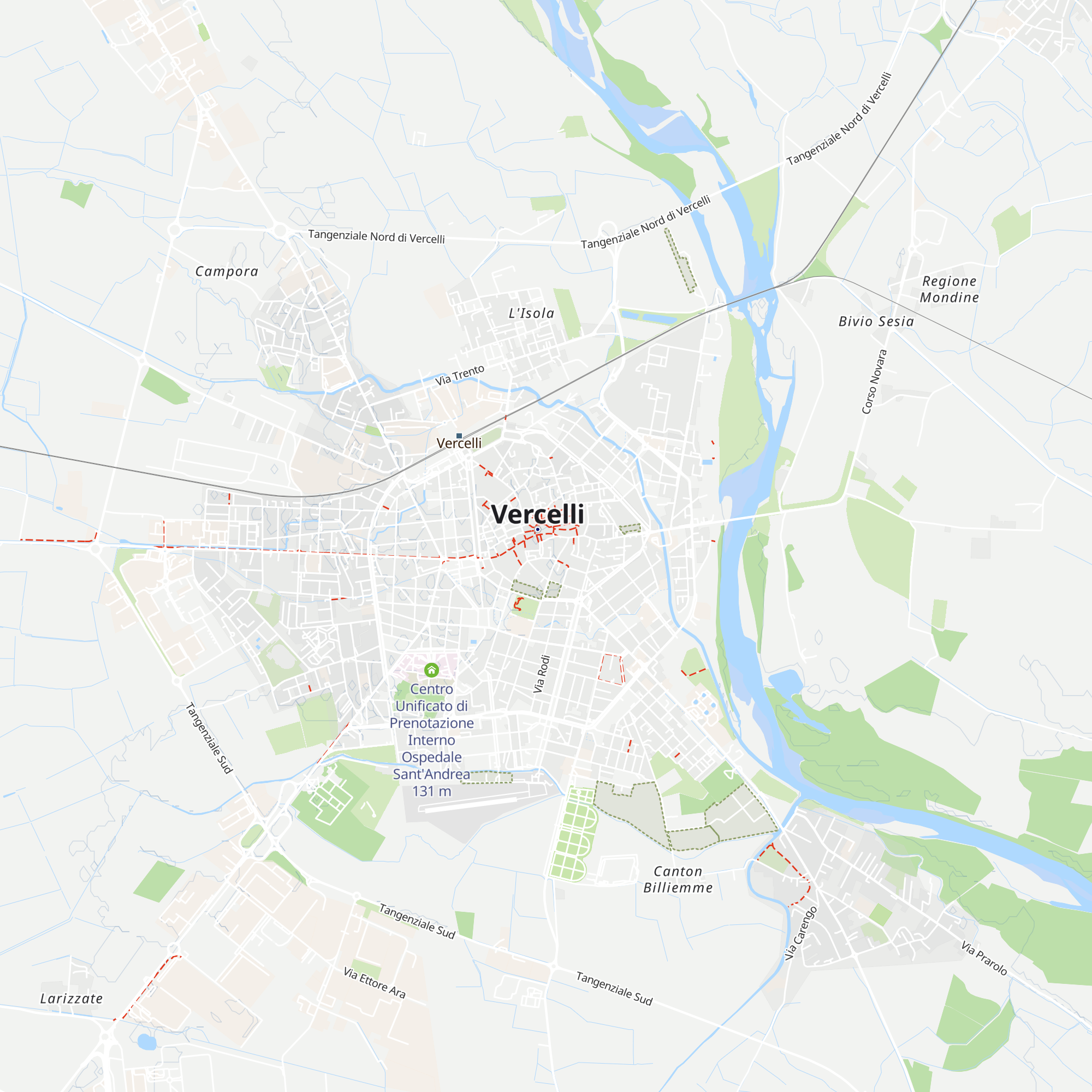 ATL Biella Valsesia Vercelli map