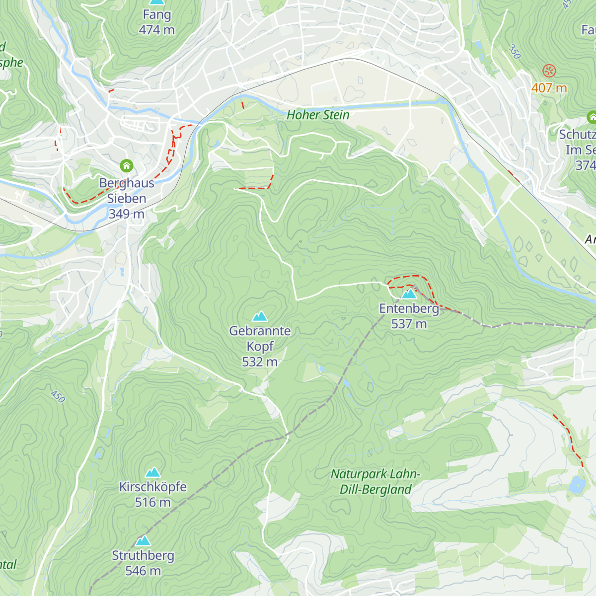 Hugo Kracht Hütte map