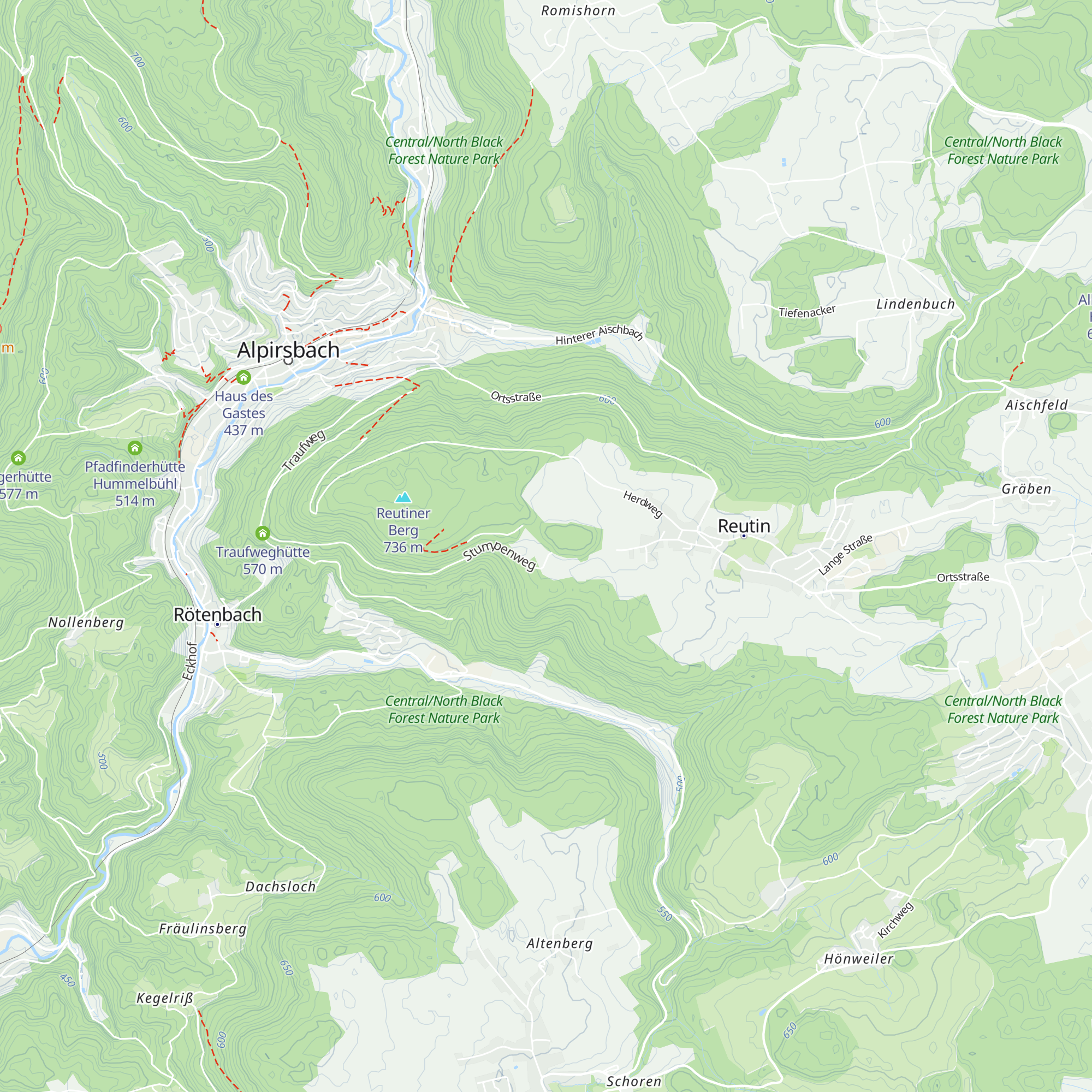 Hofwäldehütte map