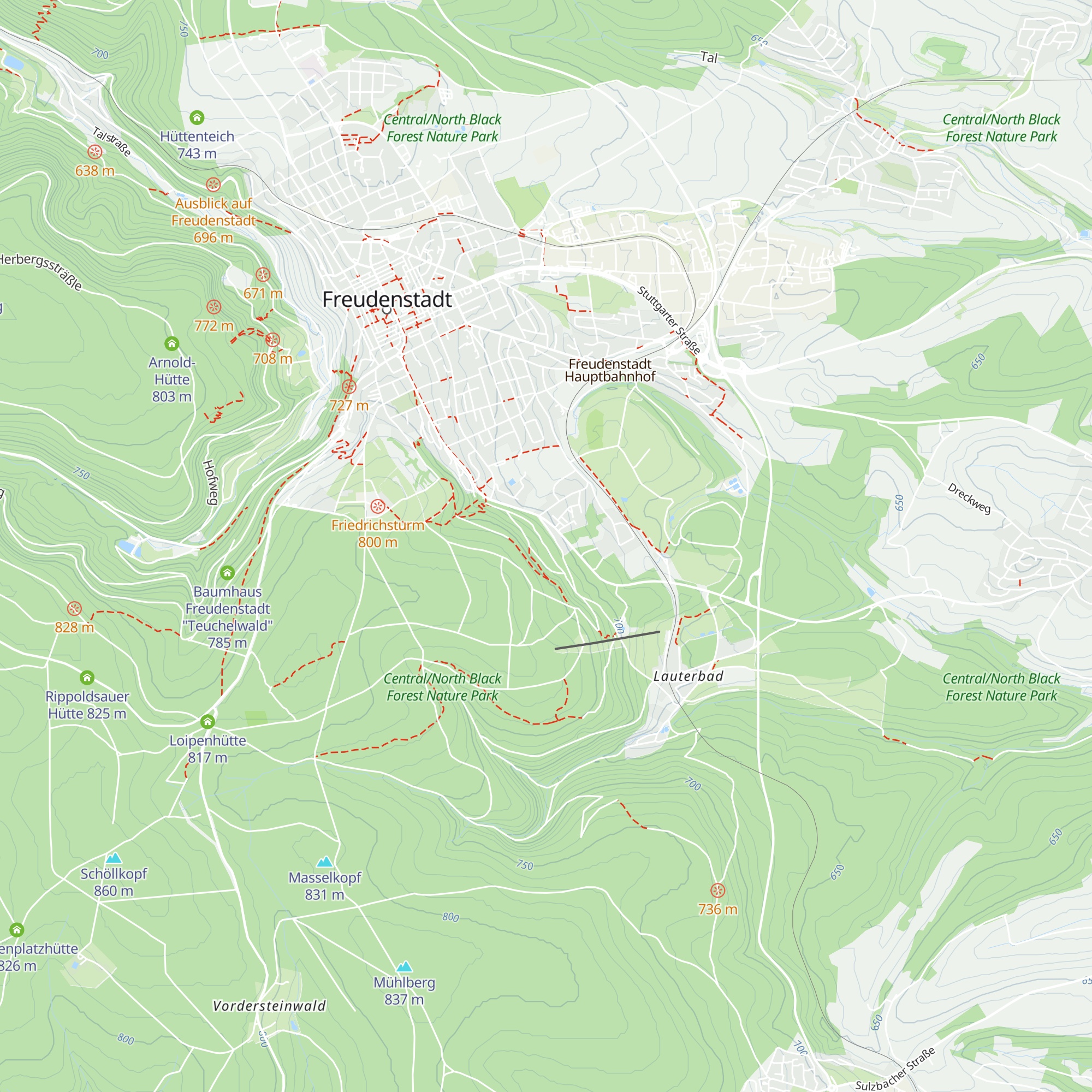Palmenwaldhütte map
