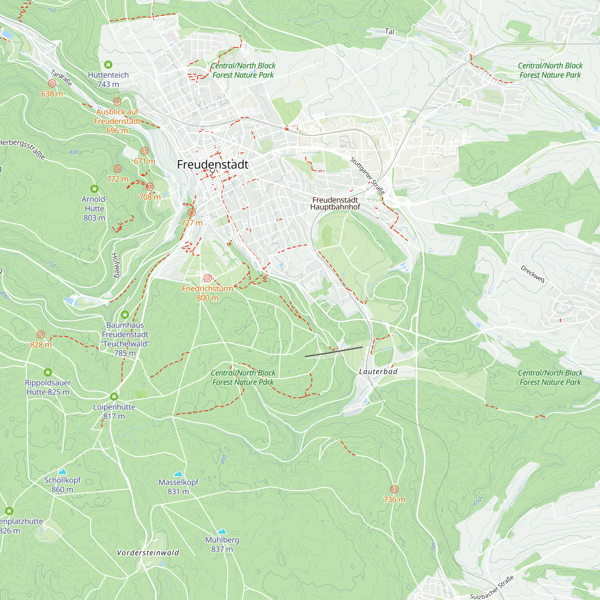 Palmenwaldhütte map