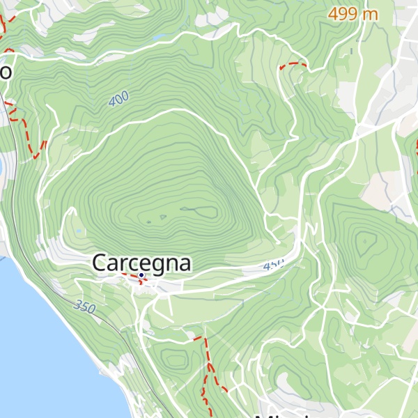 Map of Monte di Carcegna