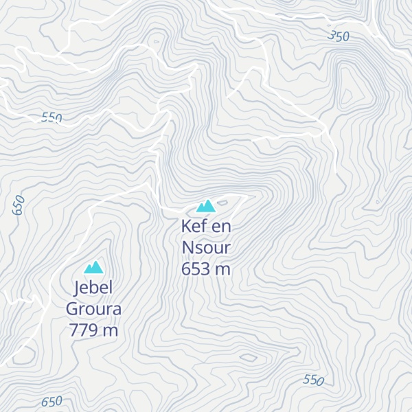 Map of Kef en Nsour