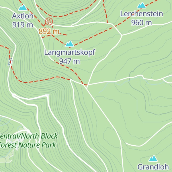 Map of Langmartskopfhütte