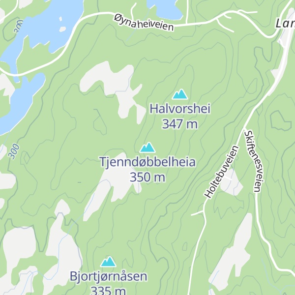 Map of Tjenndøbbelheia