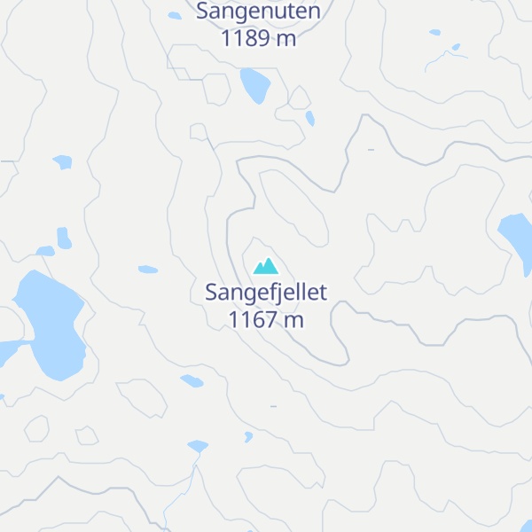 Map of Sangefjellet