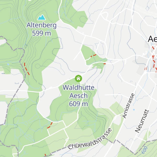 Map of Waldhütte Aesch