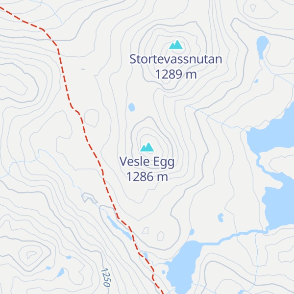 Map of Vesle Egg