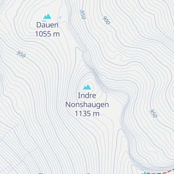 Map of Indre Nonshaugen