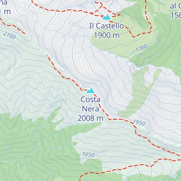Map of Costa Nera