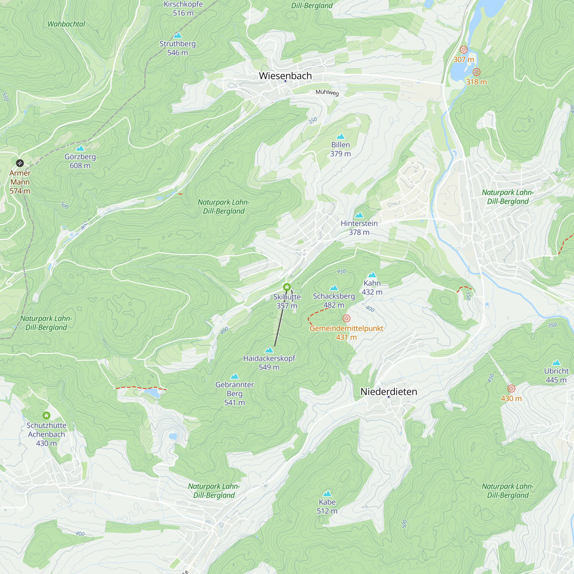Skihütte map