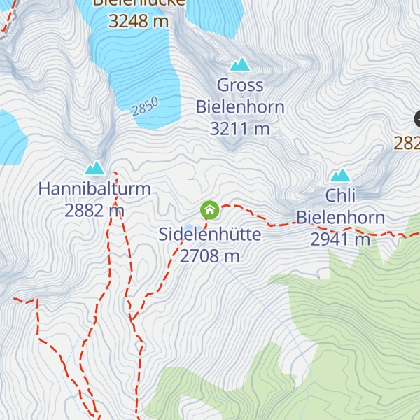 Map of Sidelenhütte