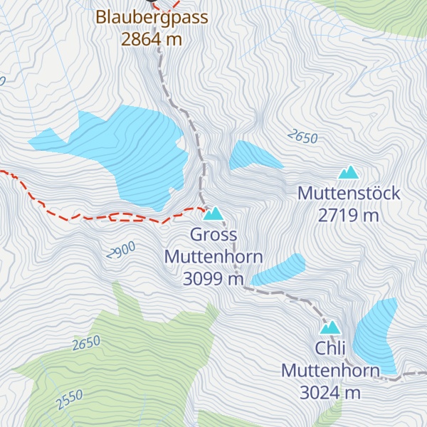 Map of Gross Muttenhorn
