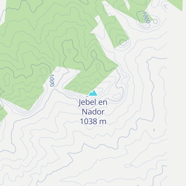Map of Jebel en Nador