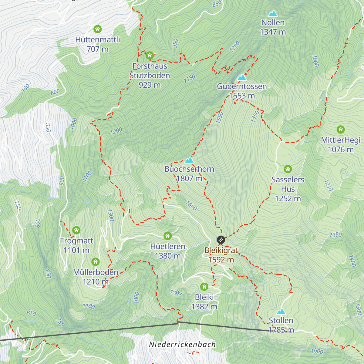 Obere Ochsenweid map