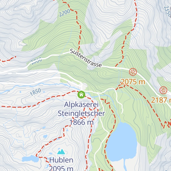Map of Steingletscher
