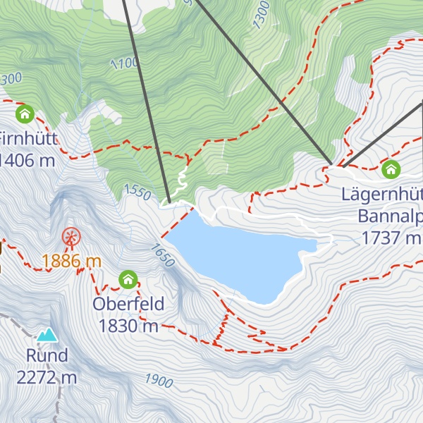 Map of Berggasthaus Bannalpsee