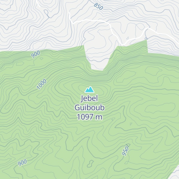 Map of Jebel Guiboub