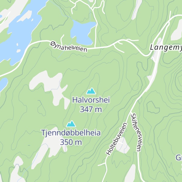 Map of Halvorshei