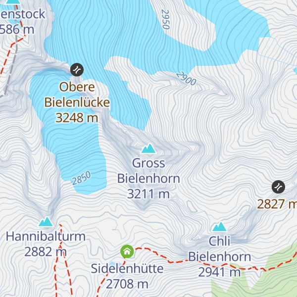 Map of Gross Bielenhorn