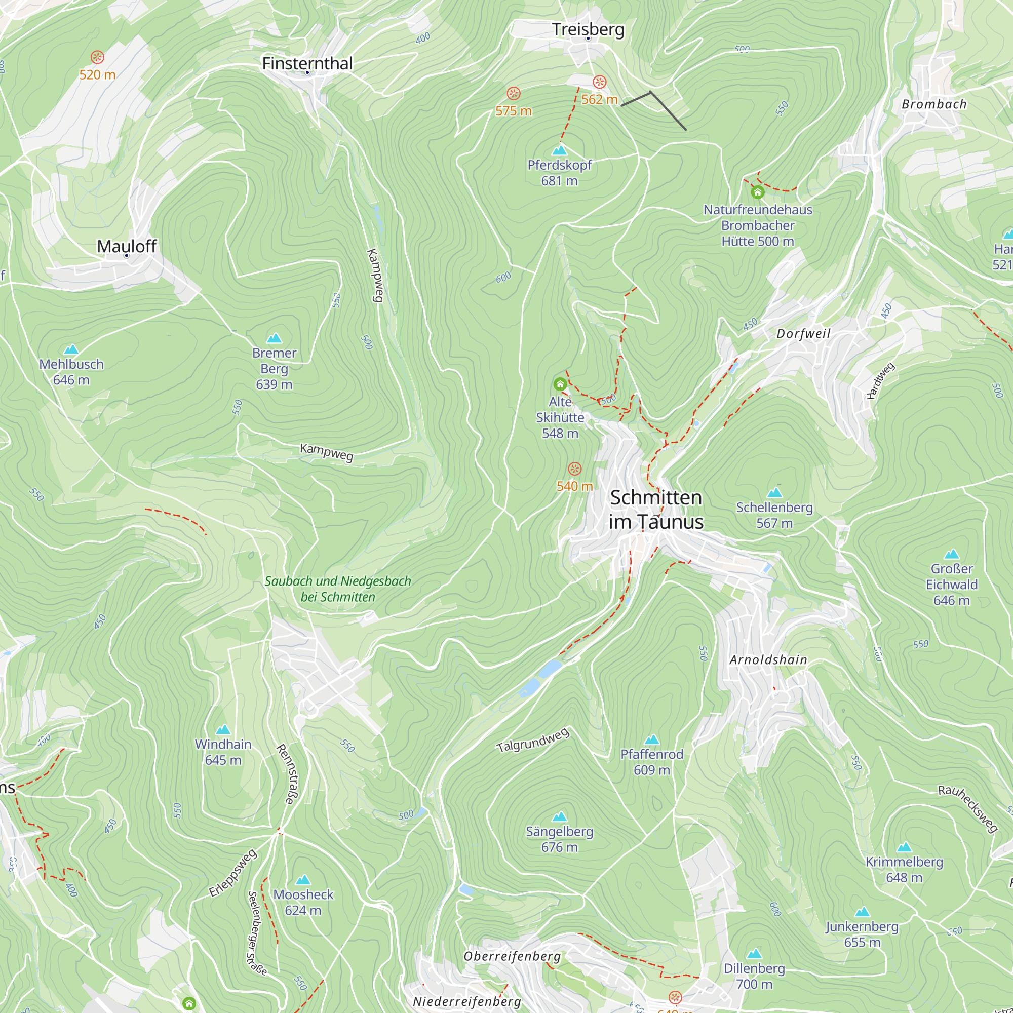 Schutzhütte Weisser Stein map