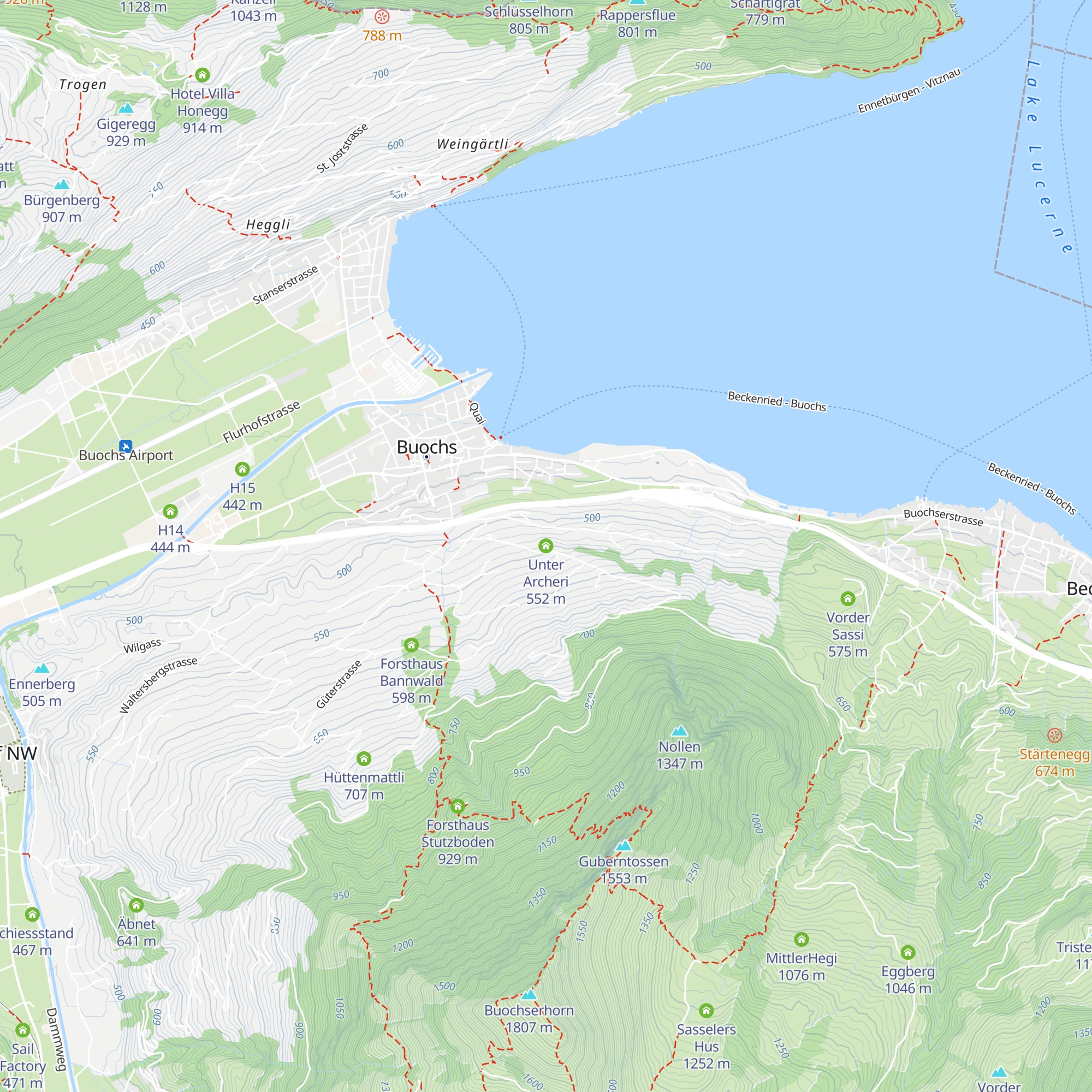 Unter Archeri map