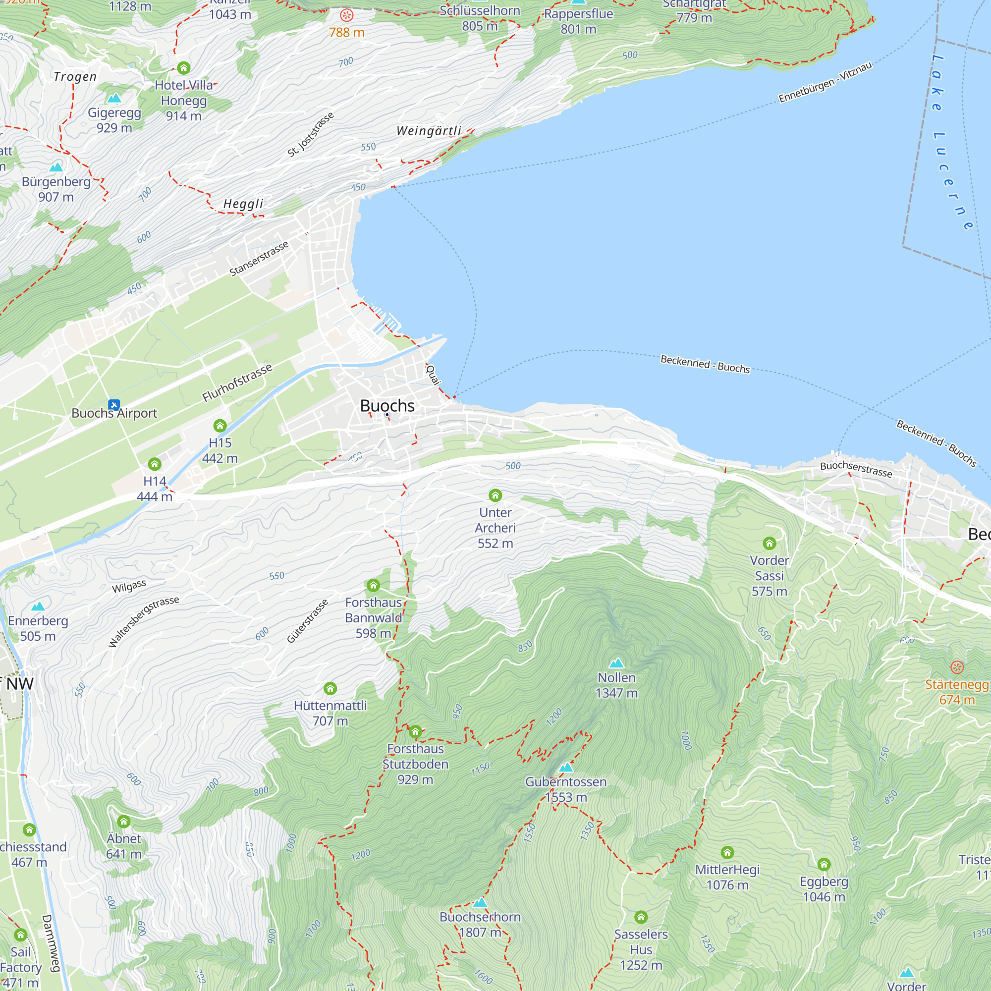 Unter Archeri map