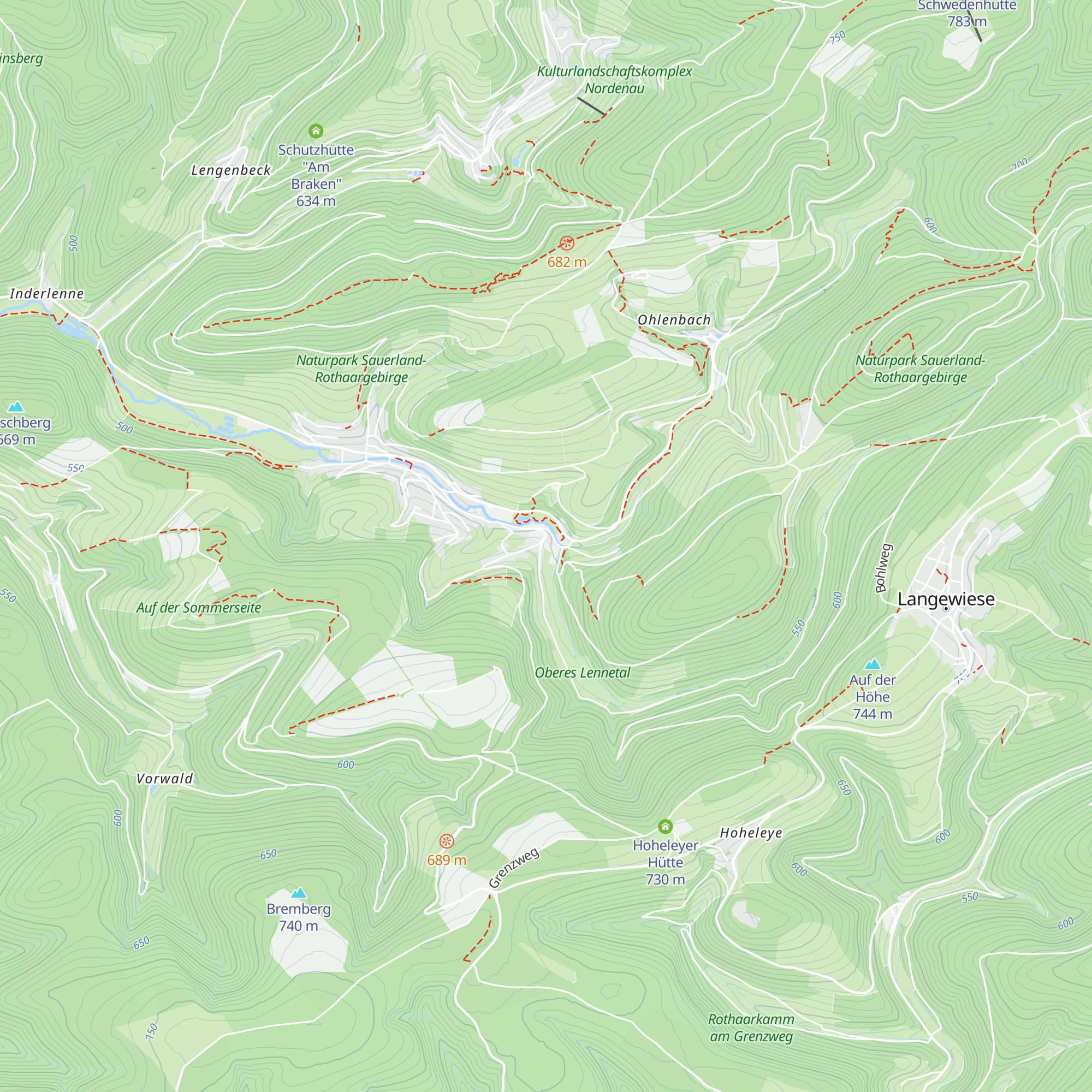 Skihütte Westfeld map