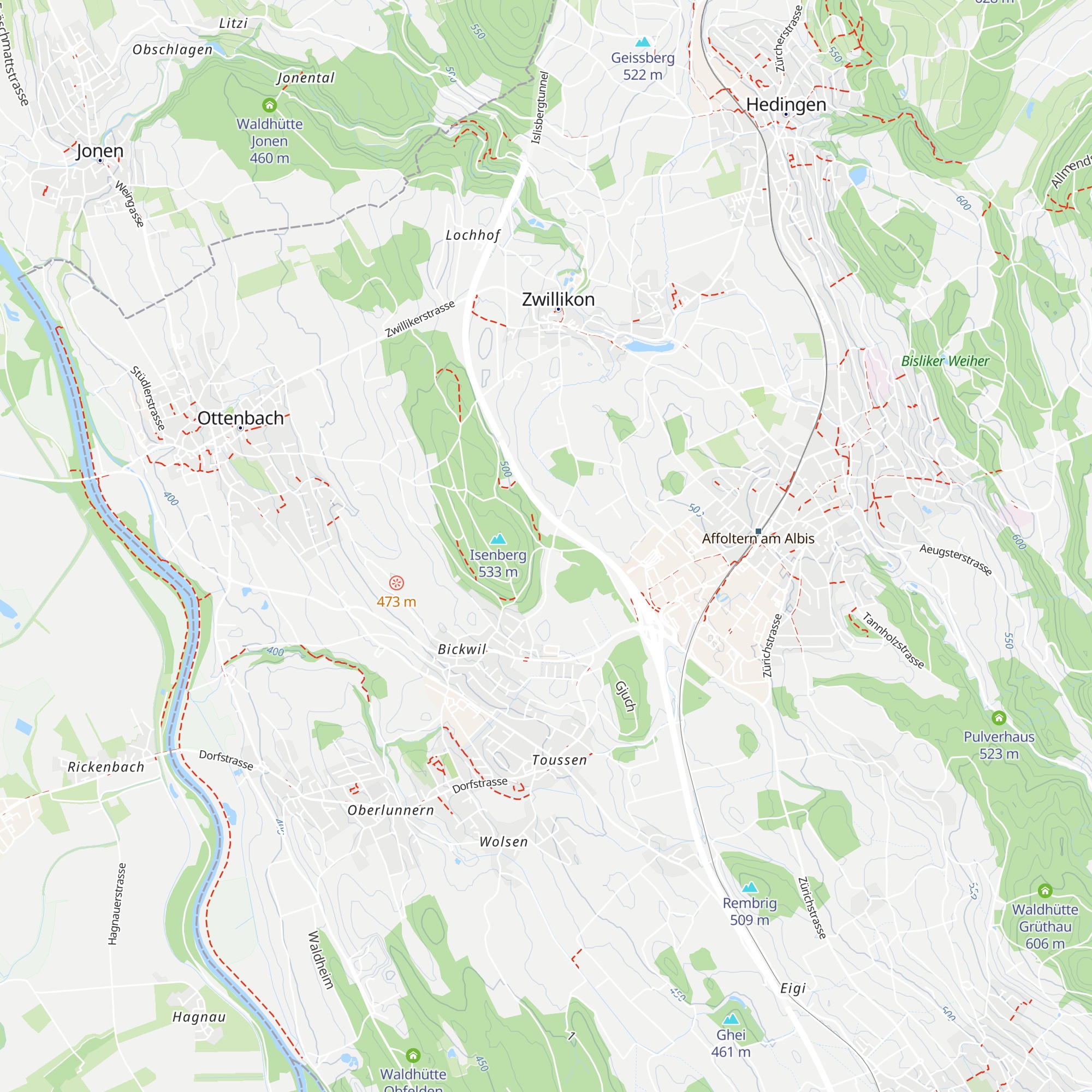 Hündelerhütte map