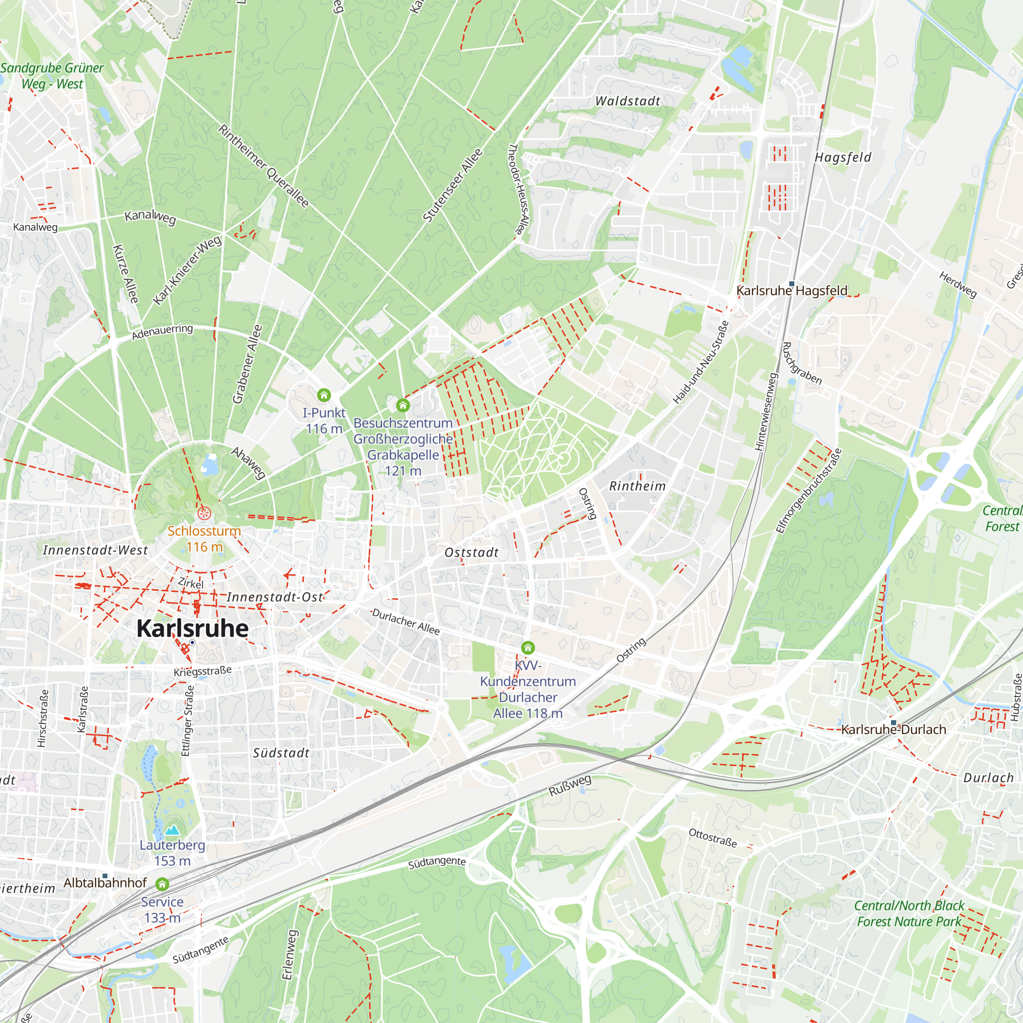 Info-Center am Hauptfriedhof map