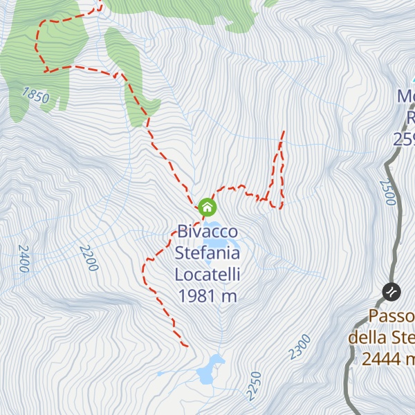 Map of Bivacco Stefania Locatelli