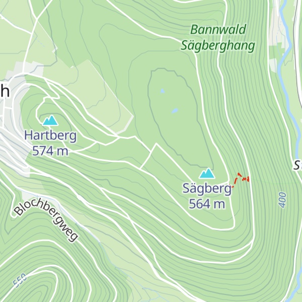 Map of Hardtberg Hütte