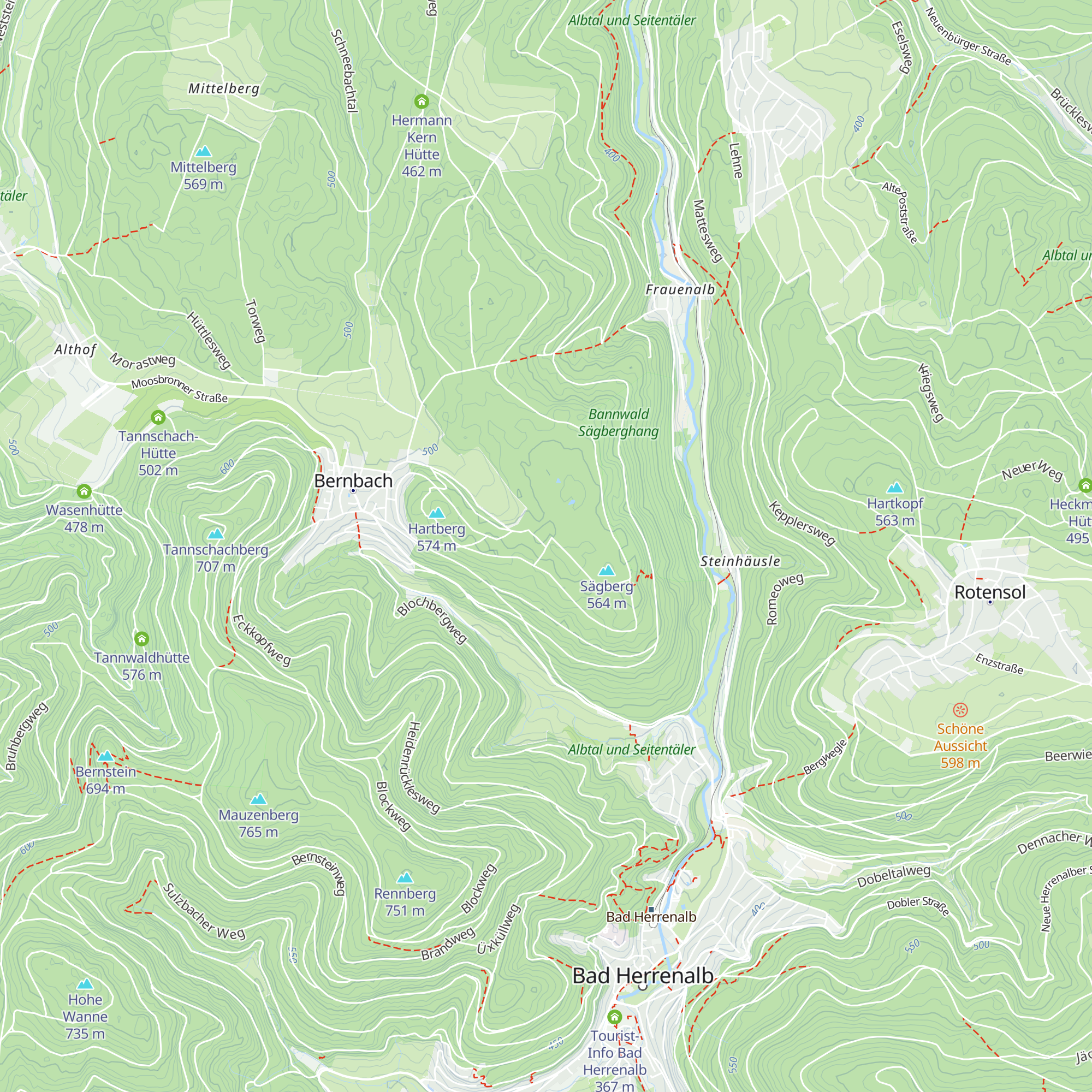 Hardtberg Hütte map