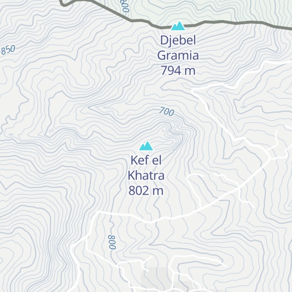Map of Kef el Khatra