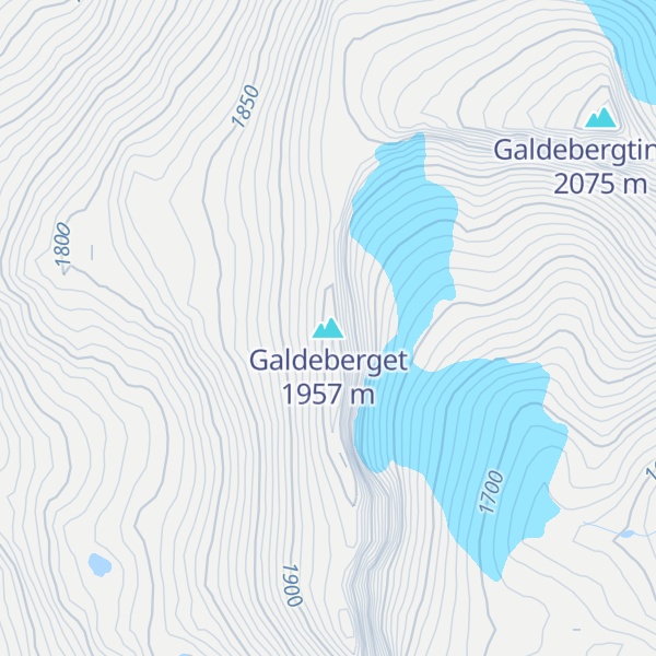 Map of Galdeberget