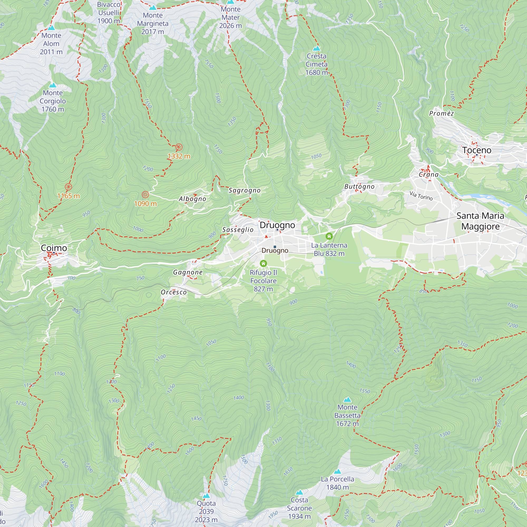 Rifugio Il Focolare map