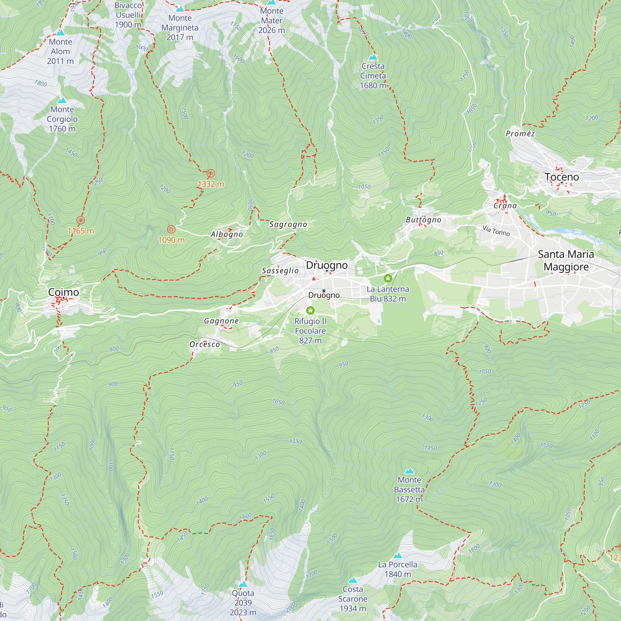 Rifugio Il Focolare map