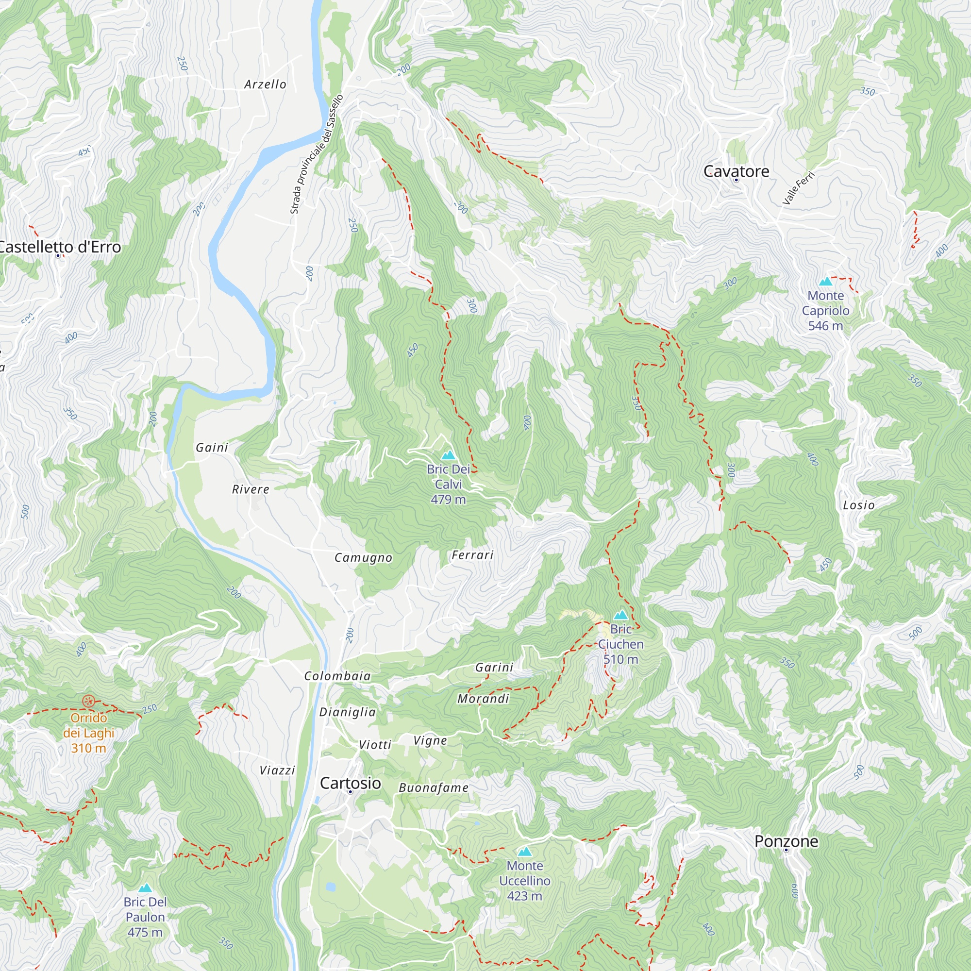 Rifugio Banca map