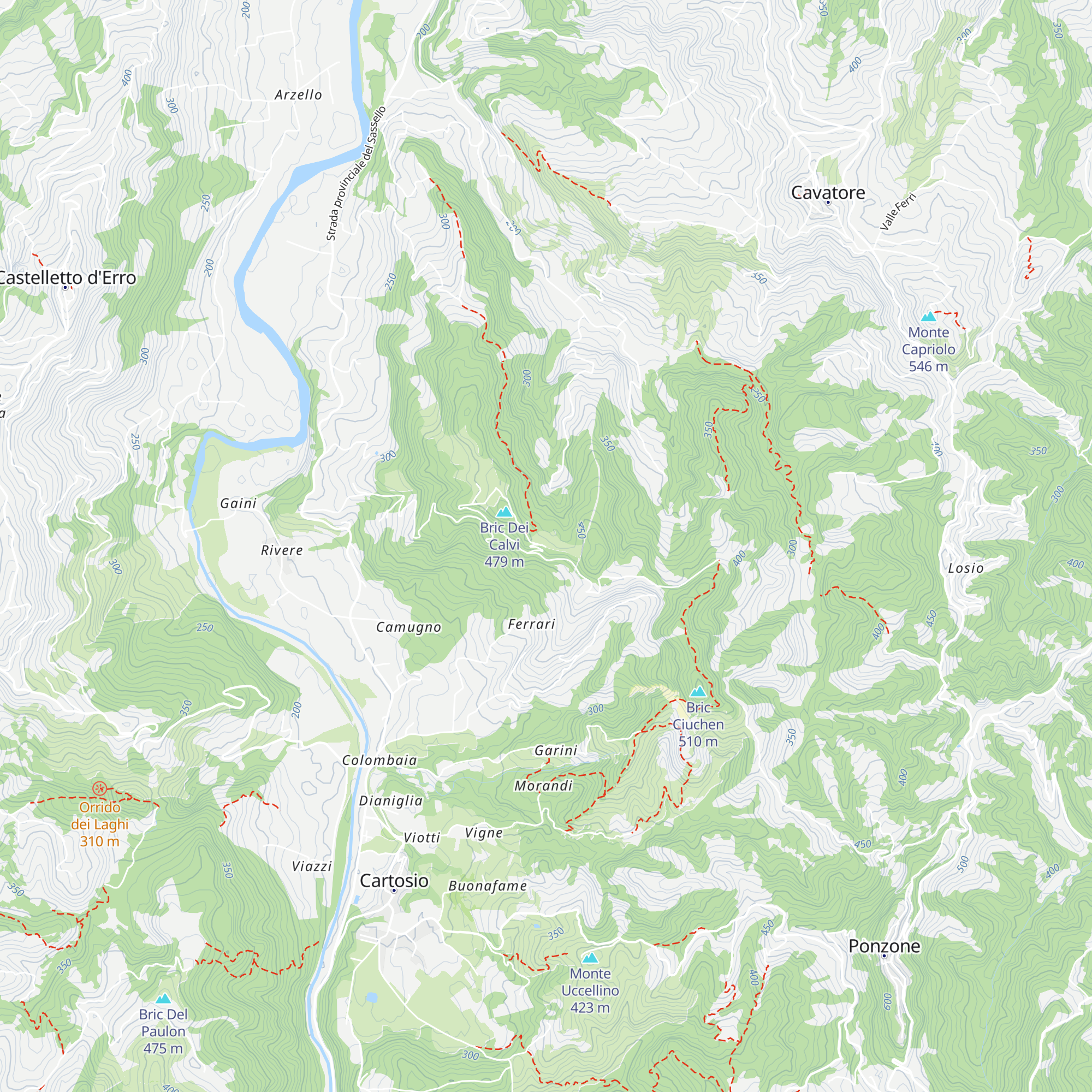 Rifugio Banca map