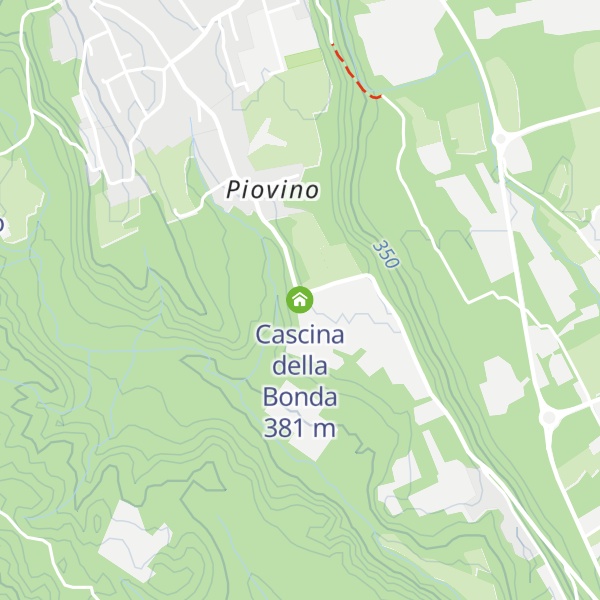 Map of Cascina della Bonda