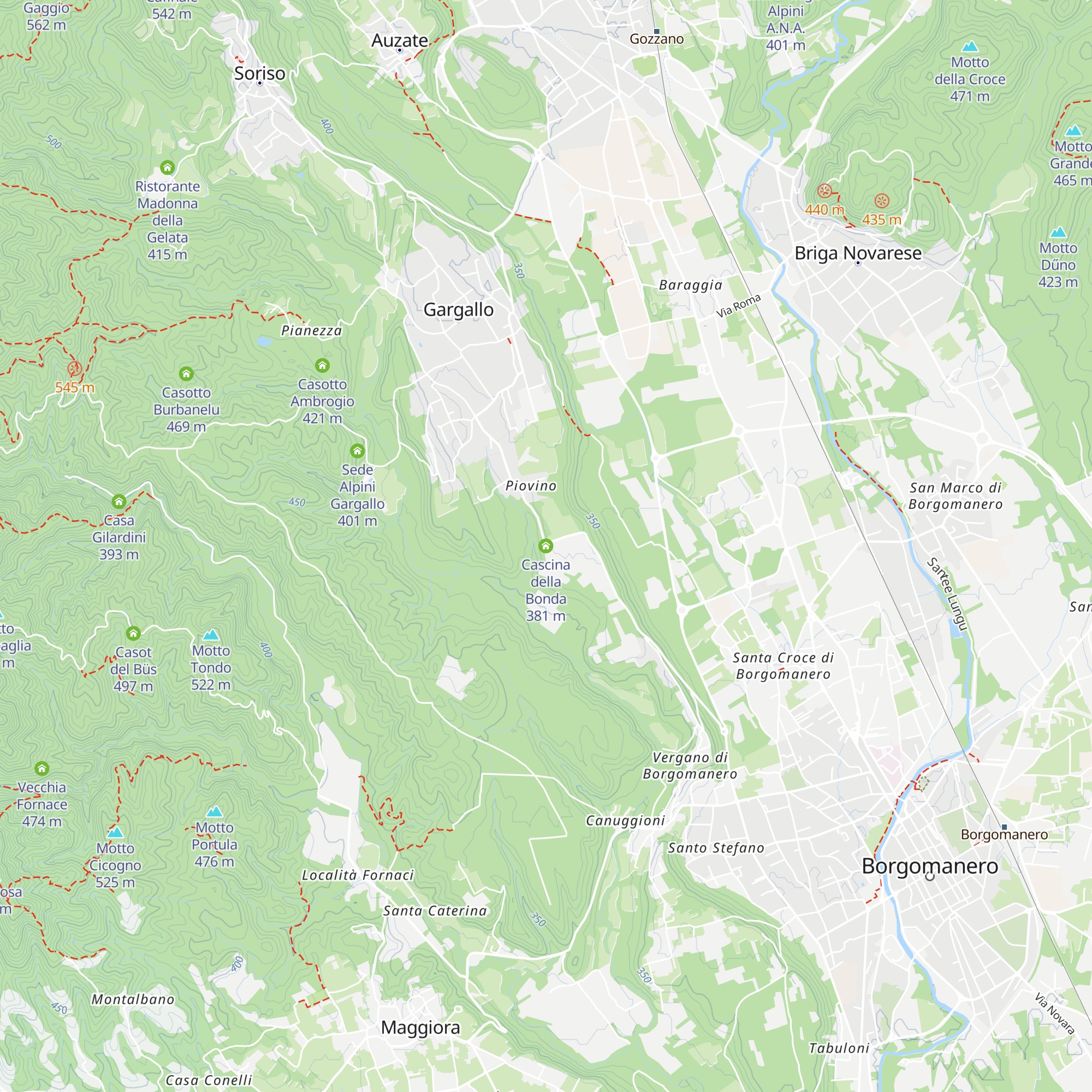 Cascina della Bonda map