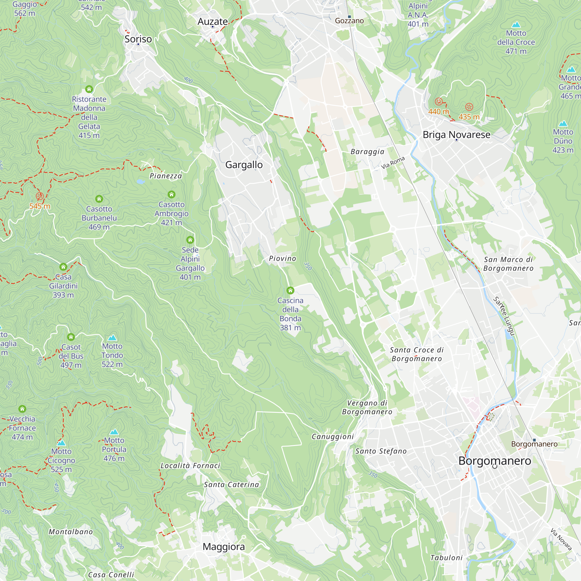 Cascina della Bonda map