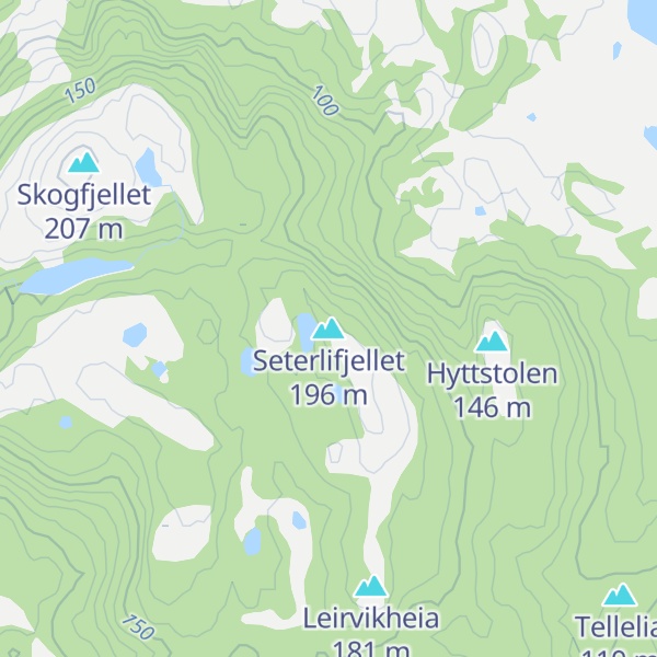 Map of Seterlifjellet
