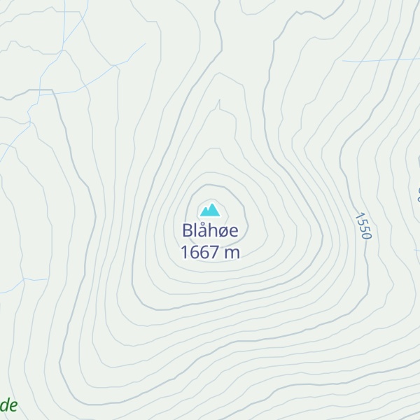Map of Blåhøe
