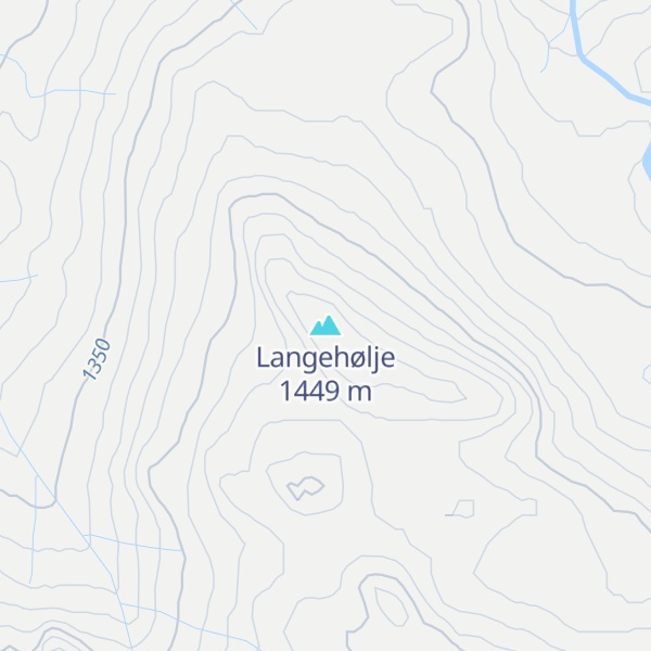 Map of Langehølje