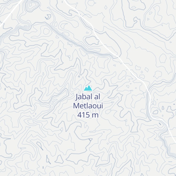Map of Jabal al Metlaoui