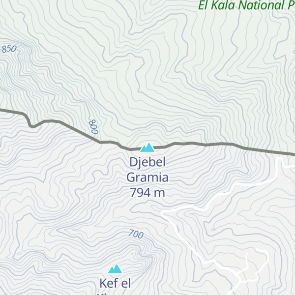 Map of Djebel Gramia