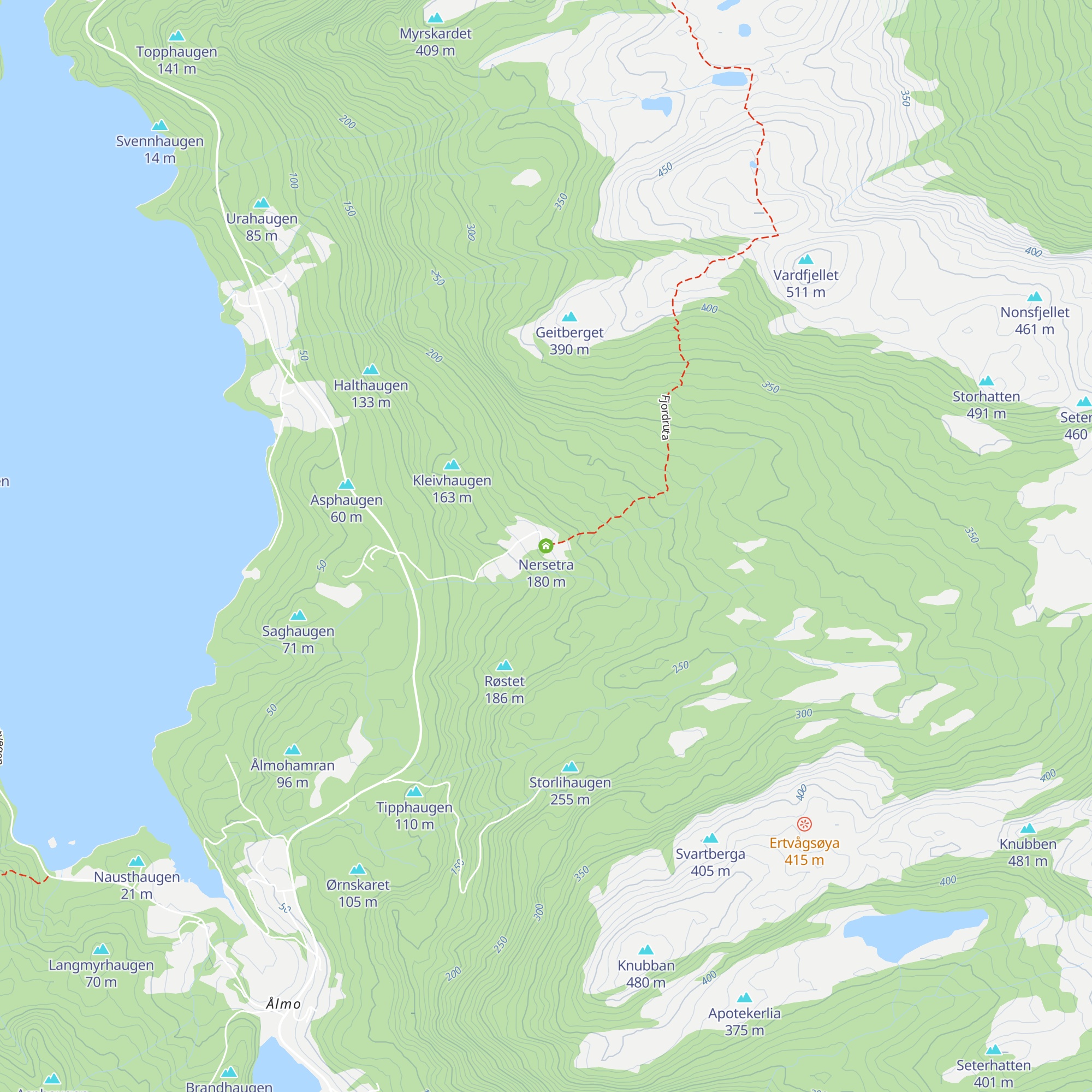 Nersetra map